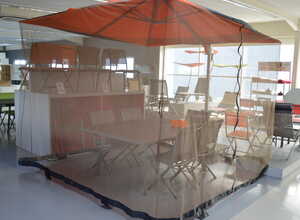 Moustiquaire pour parasol de 3 x 3 m Moustiquaire pour parasol de 3 x 3 m