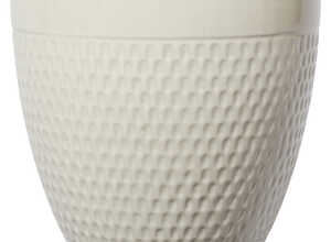 Pot Gatsby crème en terre cuite émaillée – D32xH30