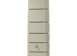 Récupérateur d'eau de pluie mural GARANTIA Slim 300L beige - Avec collecteur Récupérateur d'eau de pluie mural GARANTIA Slim 300L beige - Avec collecteur