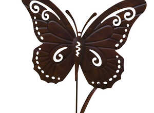 Papillon en métal Home to Garden effet rouillé