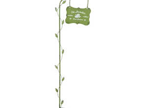 Pancarte décorative montée sur tuteur Welcome, en métal coloré, H 85 cm Pancarte décorative montée sur tuteur Welcome, en métal coloré, H 85 cm