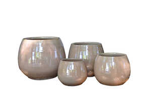 Pot Cancale sur la dune en terre cuite émaillée H 27 x Ø 25 cm Pot Cancale sur la dune en terre cuite émaillée H 27 x Ø 25 cm