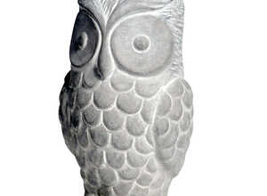 Hibou décoratif béton 18 cm