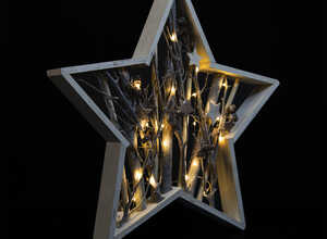Cadre lumineux en bois Star Frame Étoile