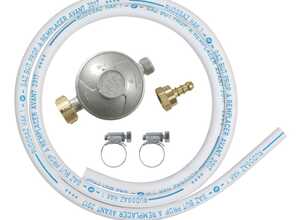 Kit gaz butane détendeur + tuyau souple Kit gaz butane détendeur + tuyau souple