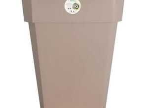 RIVIERA Pot carré Soleilla en plastique 39x39x53cm - 49l - Taupe