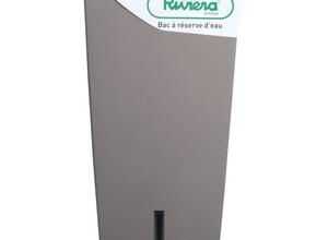 RIVIERA Pot carré Eva New en plastique H52cm - 31l - Taupe