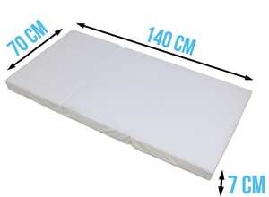 Matelas bébé pliable 70 x 140 x 7 cm
