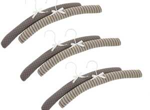 Cintre en bois et tissu Shabby (Lot de 6) Cintre en bois et tissu Shabby (Lot de 6)