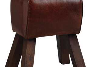 Tabouret en cuir