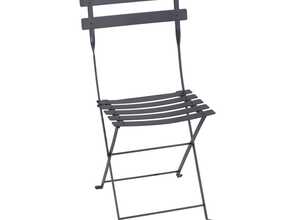 Chaise de jardin Fermob Bistro pliable - Carbone