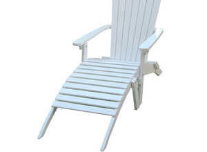 Chaise longue Adirondack blanc Chaise longue Adirondack blanc