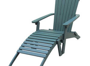 Chaise longue Adirondack bleu Chaise longue Adirondack bleu