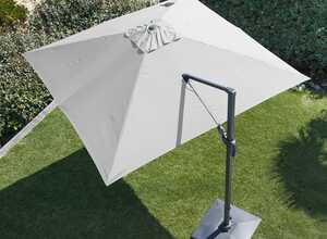 Parasol déporté orientable blanc Parasol déporté orientable blanc