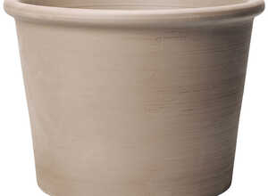 Pot cylindrique gris gamme Bordato primitivo Ø 28 cm Pot cylindrique gris gamme Bordato primitivo Ø 28 cm