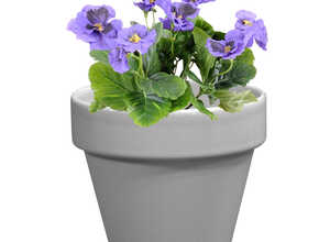 Pot horticole émaillé gris Ø 14 cm Pot horticole émaillé gris Ø 14 cm