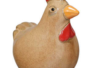 Poule en terre cuite Mini-Charlotte Bohème