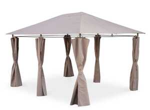 Tonnelle 3 x 4 m - Divio - Pergola avec rideaux, tente de jardin, barnum Tonnelle 3 x 4 m - Divio - Pergola avec rideaux, tente de jardin, barnum