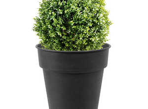 Pot horticole en acier peint anthracite Ø 37 x H 32 cm Pot horticole en acier peint anthracite Ø 37 x H 32 cm