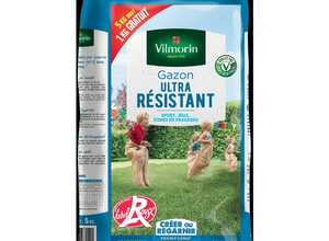 Gazon ultra résistant label rouge Vilmorin 5 kg dont 1 kg gratuit