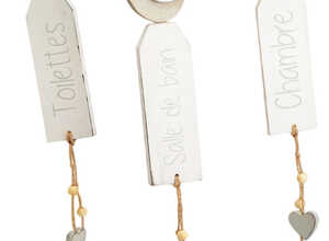 Marque porte en oiseau (Lot de 3)
