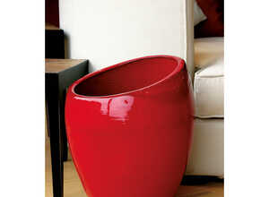 Pot Orion coquelicot H 40 x Ø 29 cm Pot Orion coquelicot H 40 x Ø 29 cm