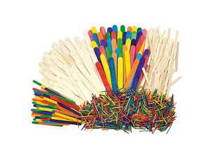 Lot de 1200 bâtonnets et allumettes bois