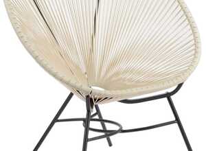 Fauteuil gris design Anémone