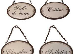 Plaques de porte pour la maison Duchesse (Lot de 4)