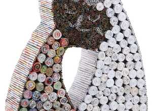 Chats en papier recyclé Chats en papier recyclé
