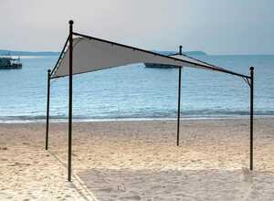 Tonnelle NASSAU toile tendue 4 x 4 m