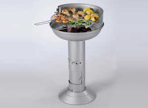 Barbecue à charbon de bois Cook - grille diamètre 48 cm Barbecue à charbon de bois Cook - grille diamètre 48 cm