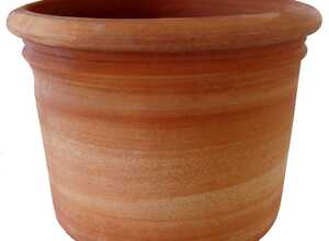 Vase Cilindro en terre cuite naturelle H 45 x Ø 65 cm Vase Cilindro en terre cuite naturelle H 45 x Ø 65 cm