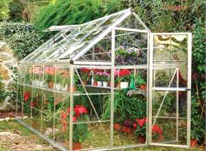 Serre polycarbonate Harmony argent 5.7 m² - Palram Canopia Serre polycarbonate Harmony argent 5.7 m² - Palram Canopia