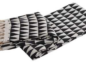 Plaid en coton triangles Plaid en coton triangles