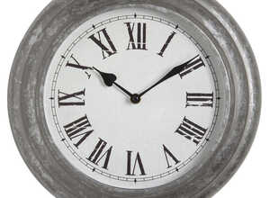 Horloge ronde en métal