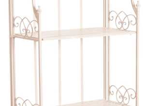 Etagère en métal laqué blanc Etagère en métal laqué blanc
