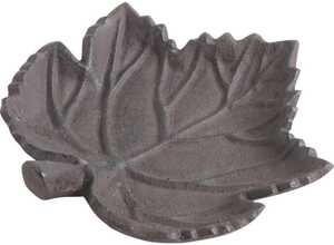 Mangeoire oiseau feuille en fonte