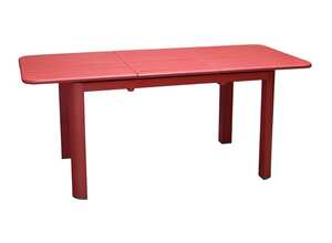 Table rectangulaire à rallonge Oro rouge 130/180 x 80 cm Table rectangulaire à rallonge Oro rouge 130/180 x 80 cm