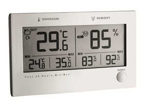 Thermo-hygromètre radiopiloté Twin plus - blanc
