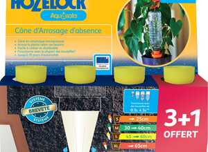 Cône Aquasolo pack 3+1 jaune taille L - Hozelock Cône Aquasolo pack 3+1 jaune taille L - Hozelock