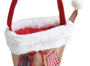 Panier de Noël en jute