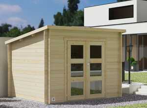 Abri de jardin en bois toit plat 7,4 m² Amazonie Ep. 28 mm Abri de jardin en bois toit plat 7,4 m² Amazonie Ep. 28 mm