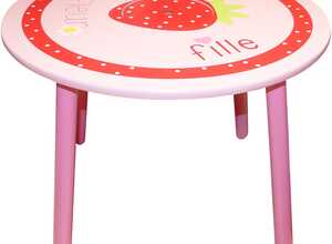 Table pour enfant Fraise