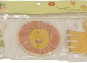Animaux en bois Jungle (Lot de 6) Animaux en bois Jungle (Lot de 6)