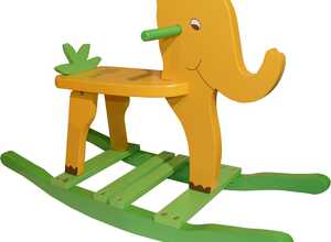 Elephant à bascule pour enfant Jungle