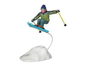 Figurine Saut à ski 5.5 x 3.7 x 10 cm