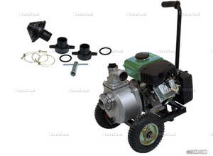 Motopompe portable 87 CC montée sur châssis