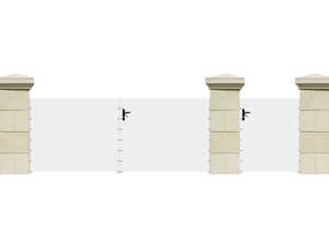 Portail battant Turin PVC - 3 m Portail battant Turin PVC - 3 m