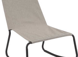 Fauteuil bascule gris clair